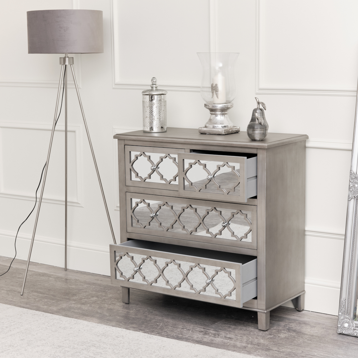 Silver dresser online without mirror